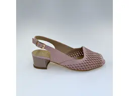 Dámske ružové kožené pohodlné sandálky K3618/3508K-25