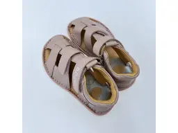 Detské ružové kožené letné barefoot sandálky G076-51971BM-25