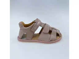 Detské ružové kožené letné barefoot sandálky G076-51971BM-25