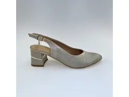 Dámske kožené pohodlné zlaté sandálky K3491/5031OB-AU