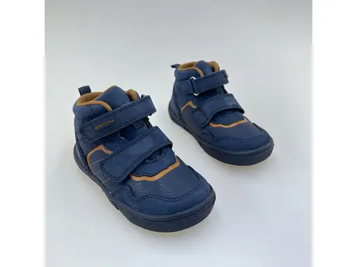 Detské pohodlné  modré celé topánky Niklas denim