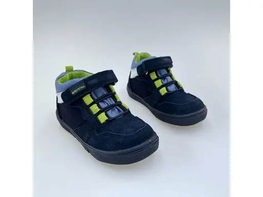Detské pohodlné  modré celé topánky Bred navy