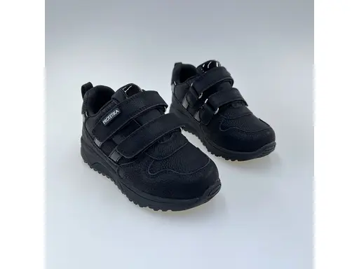 Detské pohodlné protex čierne celé topánky Agi black