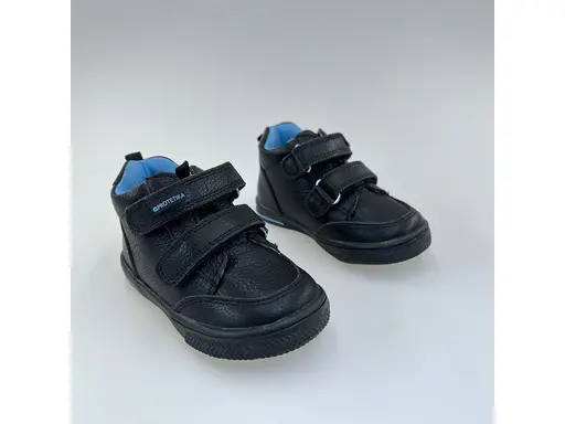 Detské pohodlné  čierne celé topánky Badis black