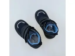 Detské pohodlné Protex modré celé topánky Keiko denim