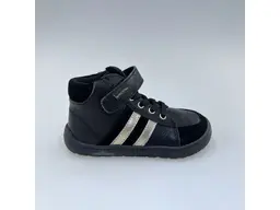 Detské pohodlné barefoot čierne celé topánky Gerka black