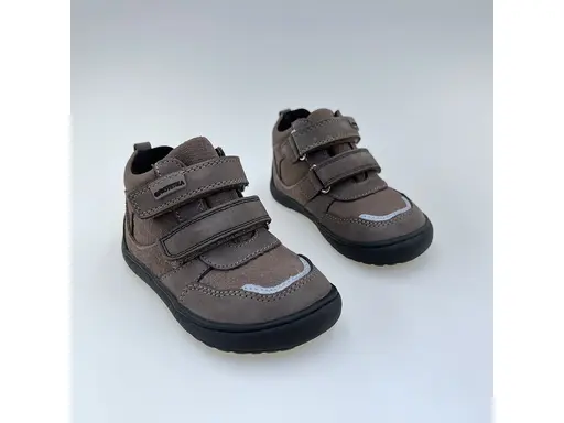 Detské pohodlné barefoot protex hnedé celé topánky Banet brown