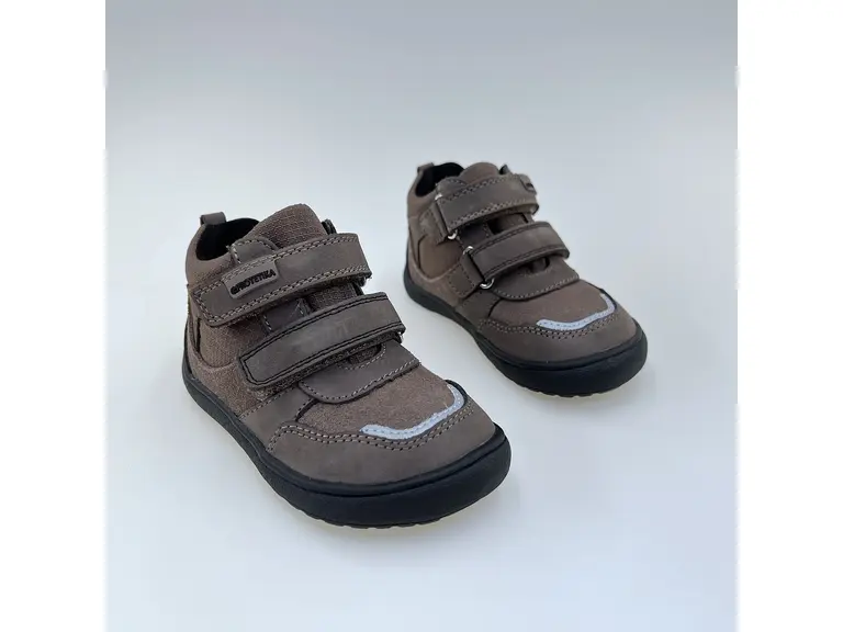 Detské pohodlné barefoot protex hnedé celé topánky Banet brown