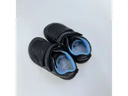 Detské pohodlné barefoot čierne celé topánky Deril black