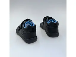 Detské pohodlné barefoot čierne celé topánky Deril black