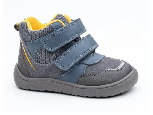 Detské pohodlné barefoot protex sivé celé topánky Banet grey