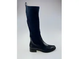 Dámske kožené pohodlné modré čižmy 9-25514-41-90