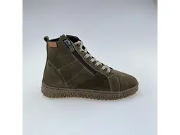 Dámske pohodlné  khaki členkové topánky Q172542-51
