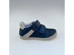 Detské modré kožené pohodlné poltopánky S040-52884BM