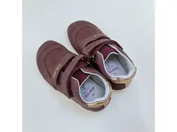 Detské ružové kožené pohodlné barefoot poltopanky S063-52564M
