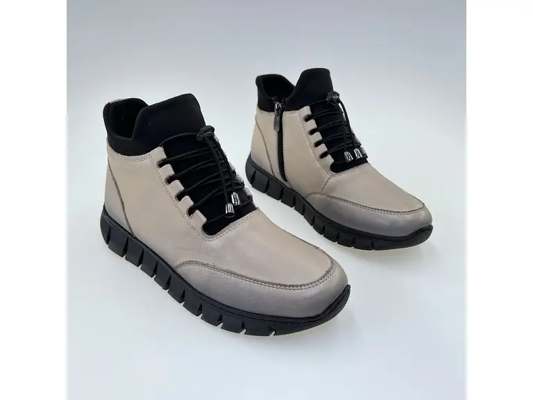 Dámske béžové kožené kvalitné členkové topánky 57c2155-15