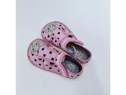 Detské ružové kožené barefoot pohodlné papuče Zuzia Z48