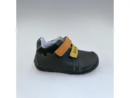 Detské pohodlné barefoot zelené kožené celé topánky S070-52141-50