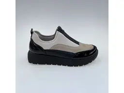 Dámske pohodlné béžové kvalitné poltopánky D2V01-60