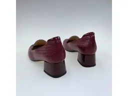 Dámske bordové mäkučké kožené lodičky K3681/4060-36