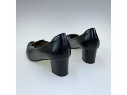 Dámske čierne mäkučké kožené lodičky K3680/4510-60