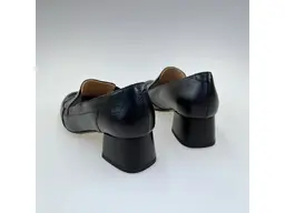 Dámske čierne mäkučké kožené poltopánky K3653/4060-60