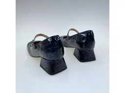 Dámske tmavo-modré mäkučké kožené lodičky K3651/3512KOB-90