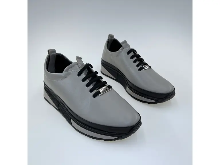 Dámske béžové kožené pohodlné poltopánky shi051.107-16