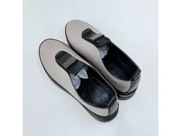 Dámske béžové kožené pohodlné mokasíny shi216.934418-16