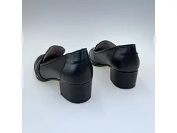 Dámske čierne kožené pohodlné mokasíny Shi045.5738-60