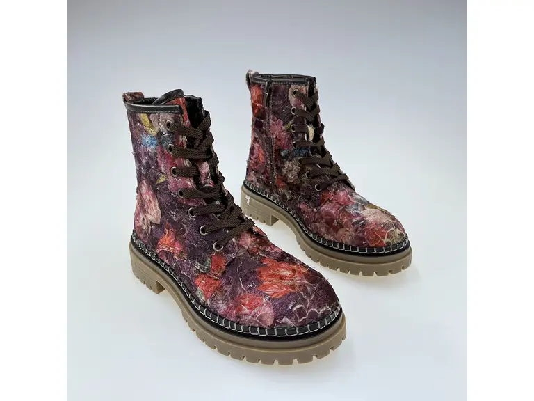 Dámske bordové kožené pohodlné členkové topánky 57c1055-36