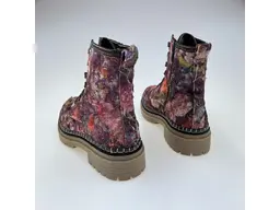 Dámske bordové kožené pohodlné členkové topánky 57c1055-36