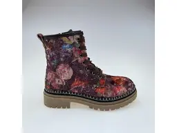 Dámske bordové kožené pohodlné členkové topánky 57c1055-36