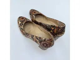 Dámske hnedé mäkučké kožené lodičky K2500/573AOB-40