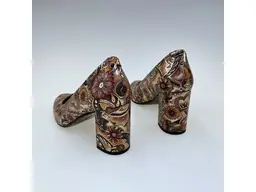 Dámske hnedé mäkučké kožené lodičky K2500/573AOB-40