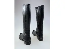 Dámske čierne mäkučké kožené XS čižmy 9-25525-45