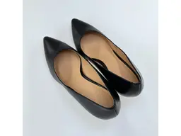 Dámske čierne mäkučké kožené spoločenské lodičky A3937-60