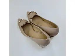 Dámske béžové mäkučké kožené spoločenské lodičky A7030-16