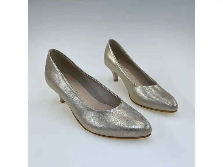 Dámske zlaté mäkučké lodičky M939-auAudubai