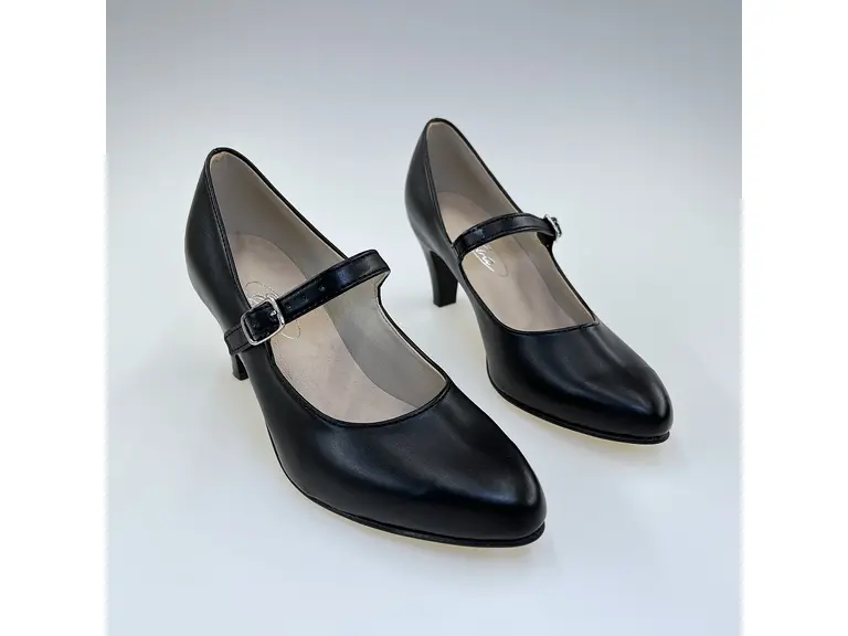 Dámske čierne mäkučké lodičky M907-60