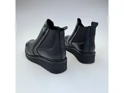 Dámske čierne pohodlné kvalitné členkové topánky ShiP5281037-60