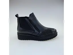 Dámske čierne pohodlné kvalitné členkové topánky ShiP5281037-60