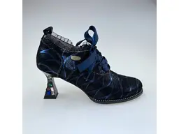 Dámske modré pohodlné kvalitné členkové topánky Oliveo05