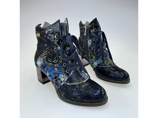 Dámske modré pohodlné kvalitné členkové topánky Igcinoo04