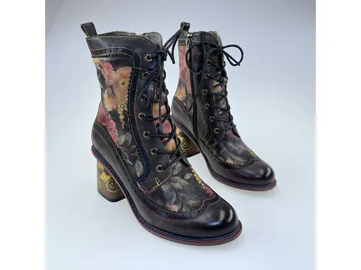 Dámske hnedé pohodlné kvalitné členkové topánky Evcao81