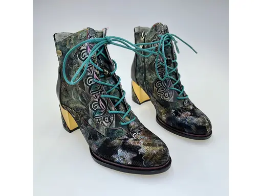 Dámske khaki pohodlné kvalitné členkové topánky Emmyo04