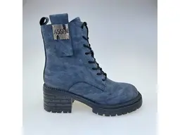 Dámske modré teplé členkové topánky 57C0212-90