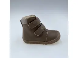 Detské kvalitné kožené teplé ružové texové  členkové topánky Kora dark pink