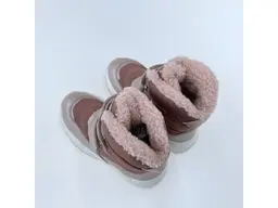Detské kvalitné kožené teplé ružové   členkové topánky Mart pink