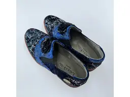 Dámske modré pohodlné štýlové mokasíny Cocralieo69